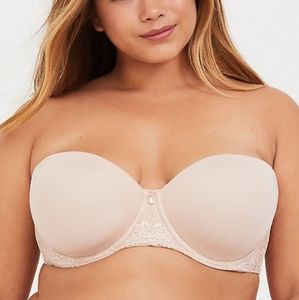 46H NWT torrid mltiwy nude with lace mcrofibr bra